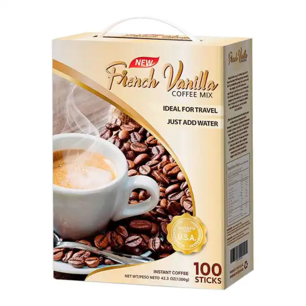 Café Instantáneo Vainilla Francesa Mazel 1.2kg (100 sobres)