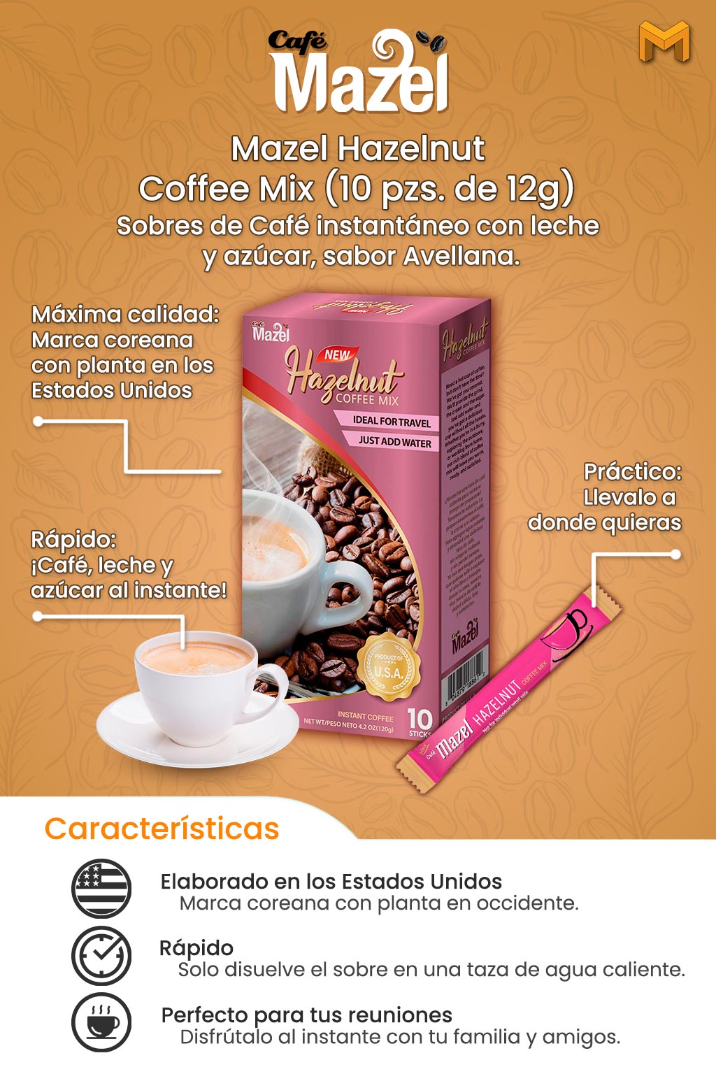 Descripción Café Mazel Avellana 1