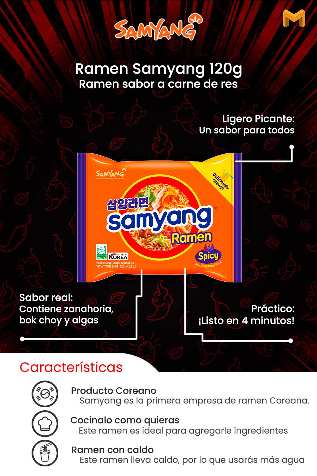 Bolsa Samyang 120g 1