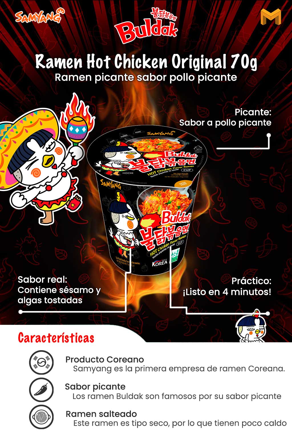Buldak Original Vaso 1