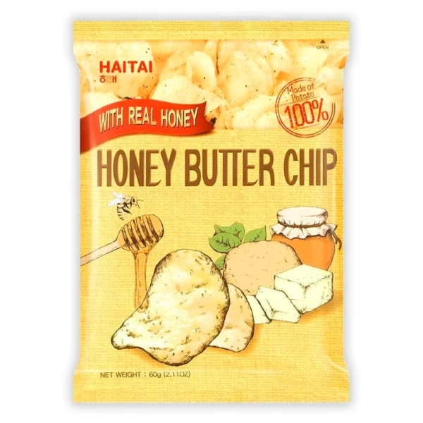 Honey Butter papas sabor Mantequilla y Miel Haitai 60g