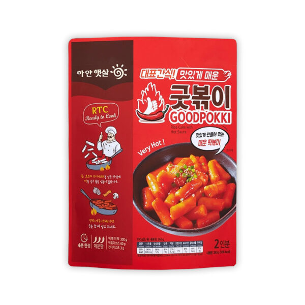 Topokki con Salsa Picante GoodPokki K-Quick 353g