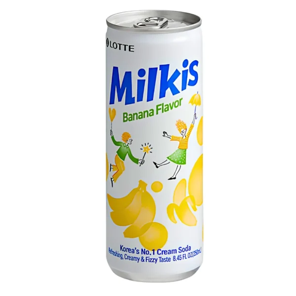 Bebida Coreana Milkis Banana Lotte 250ml