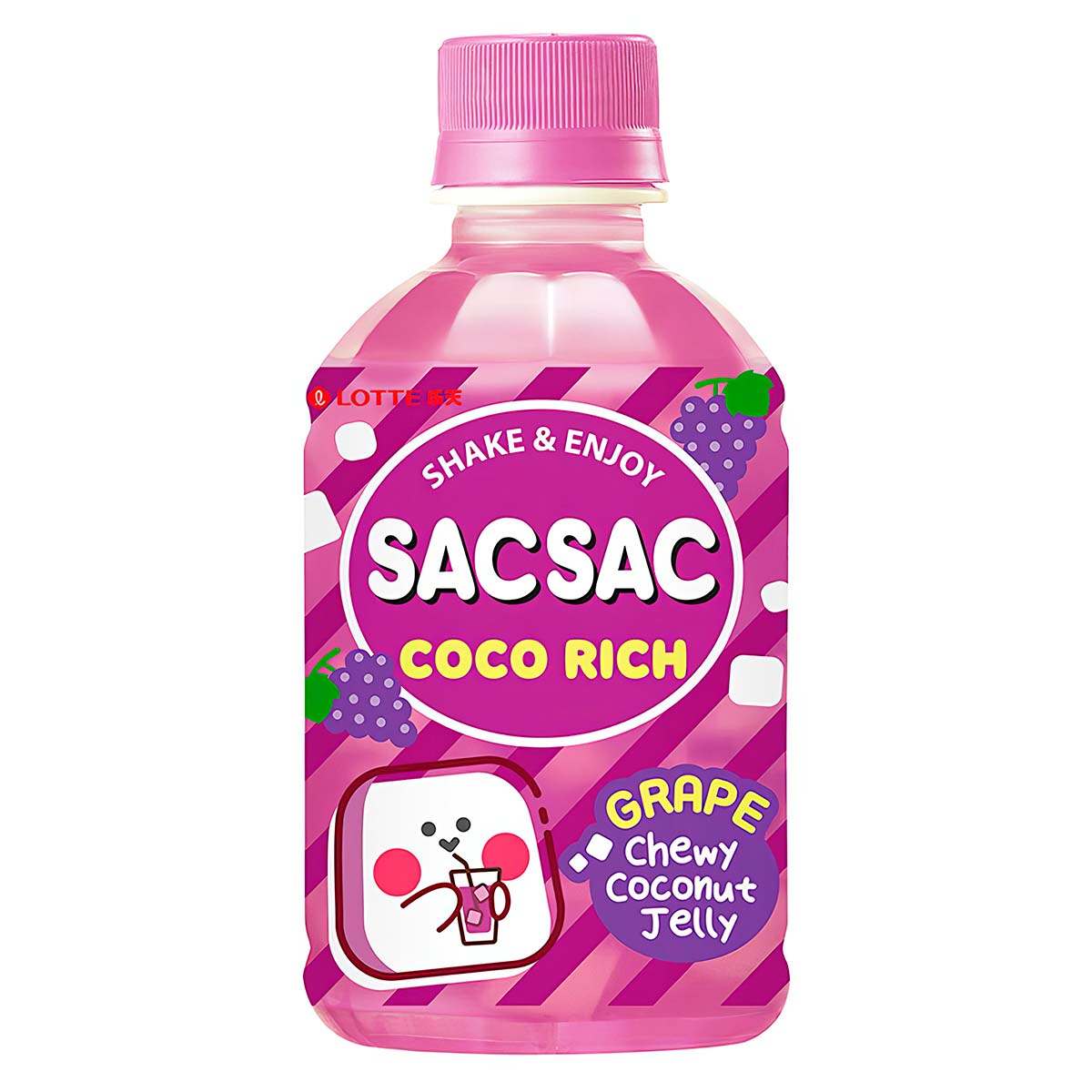 SAC SAC Coco Rich Uva 280ml – Bebida Coreana con Trozos de Coco - Image 2