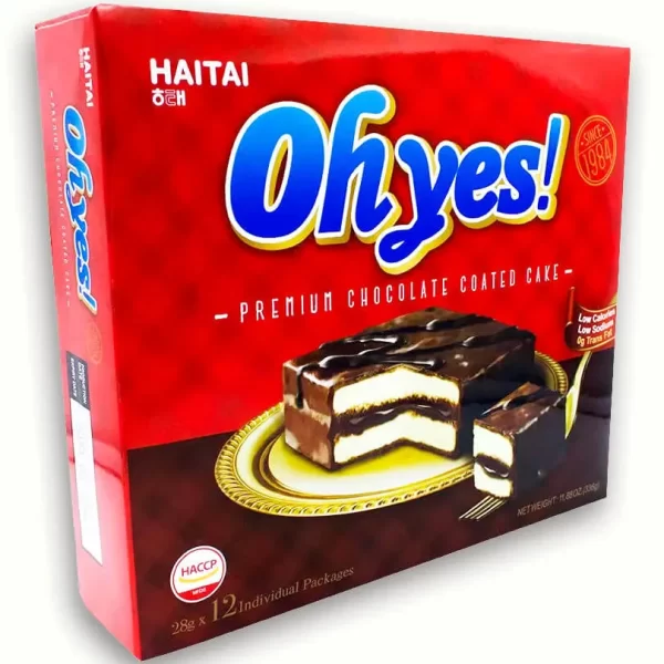 Pastelito de Chocolate Oh Yes! Haitai 12pzs 336g