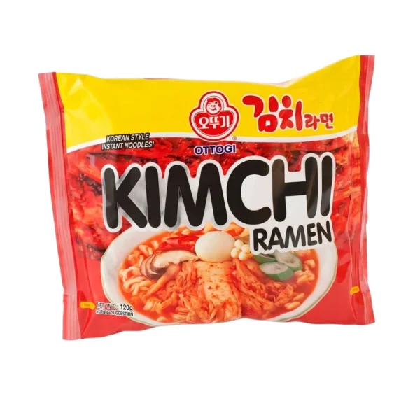 Ottogi Kimchi Ramen - Fideos Instantáneos Coreanos (120g)