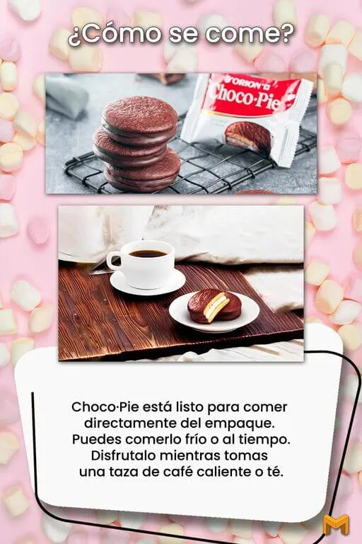 Galleta con Malvavisco ChocoPie Orion 12 pzs. 468g