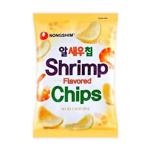 Nongshim Shrimp Flavored Chips 45g – Papas Coreanas Sabor Camarón Crujientes