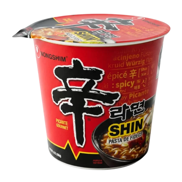 Nongshim Shin Ramyun Picante Cup 65g – Ramen Coreano Clásico en Vaso